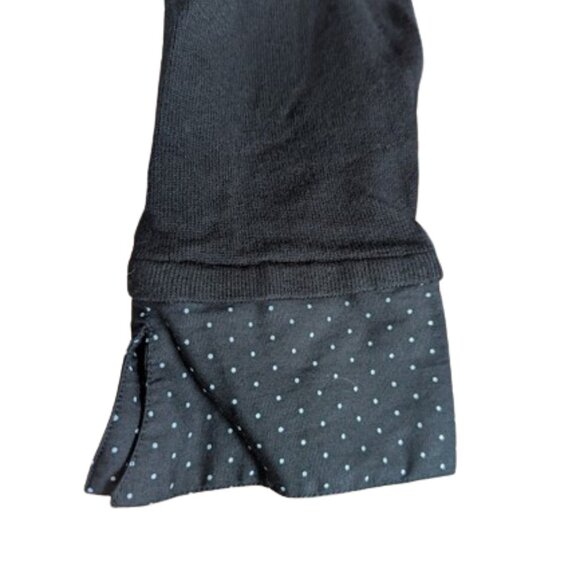 Black Layered Look 3/4 Sleeve Top Size P M ( Petite Medium?) - Picture 3 of 4